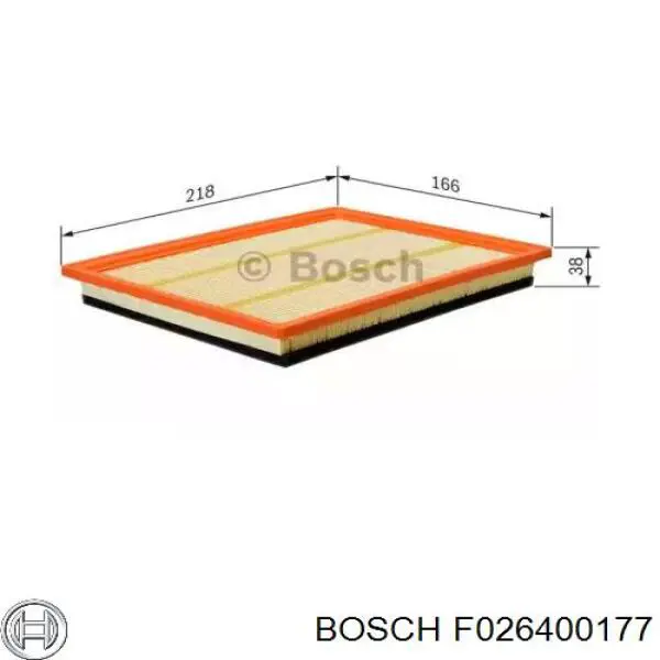 Фільтр повітряний F026400177 Bosch