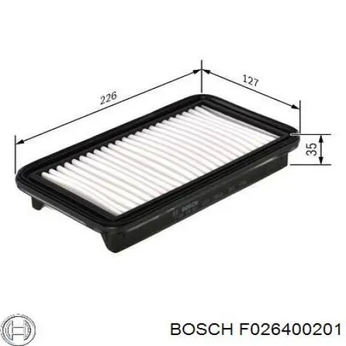Фільтр повітряний Bosch F026400201