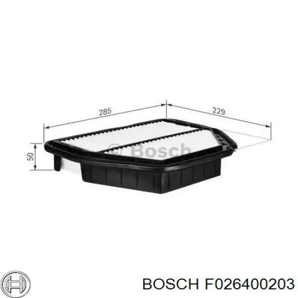 F026400203 Bosch фільтр повітряний