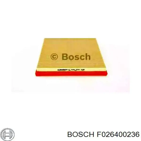 Елемент повітряного фільтра Bosch F026400236 ціна, від 17.99 USD