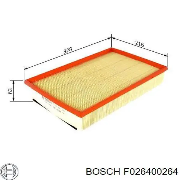 Фільтр повітряний Bosch F026400264