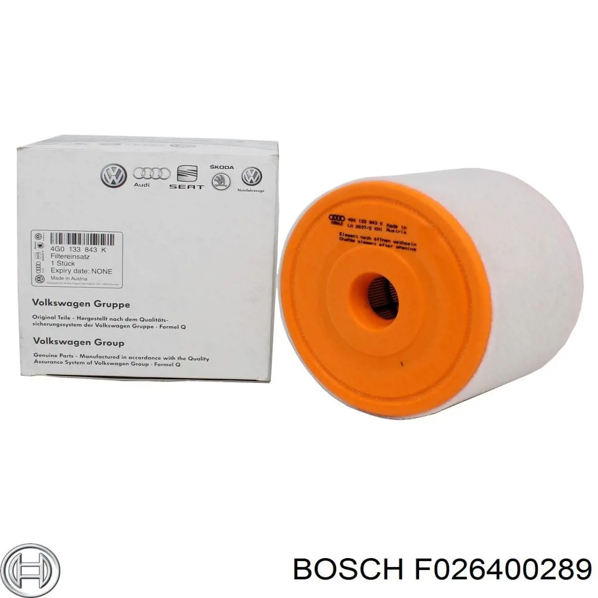 Фільтр повітряний Bosch F026400289