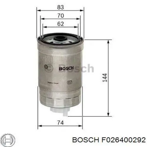 Елемент повітряного фільтра Bosch F026400292 ціна, від 6.59 USD