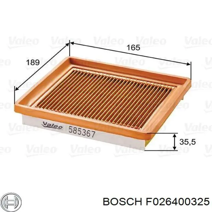 Фільтр повітряний Bosch F026400325
