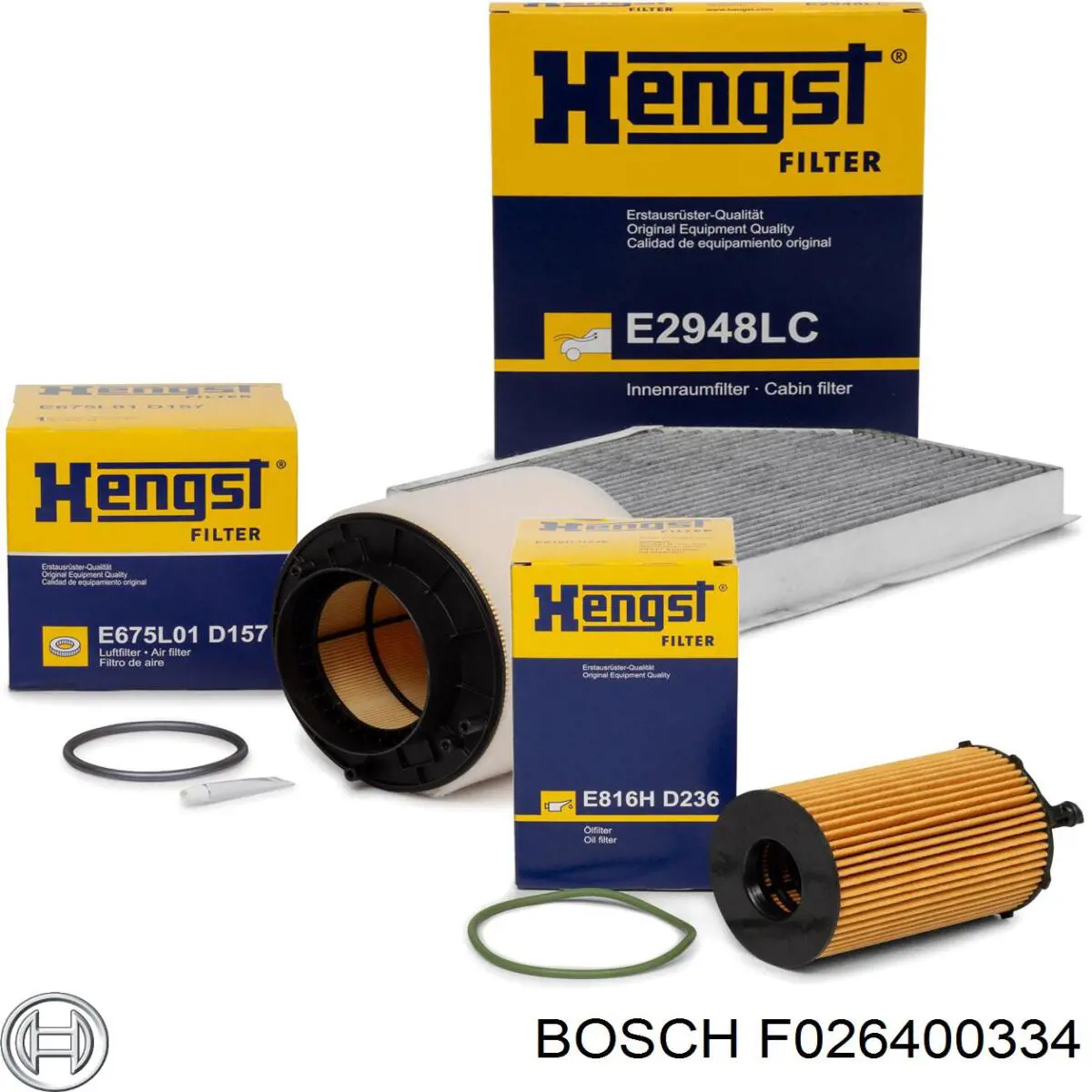 Елемент повітряного фільтра Bosch F026400334 ціна, від 16.14 USD