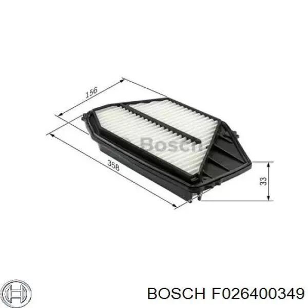 Фільтр повітряний F026400349 Bosch