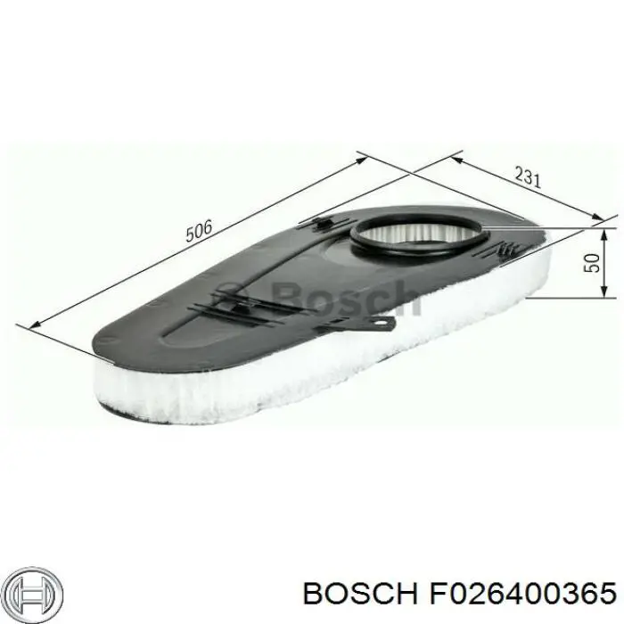F026400365 Bosch Повітряний фільтр двигуна