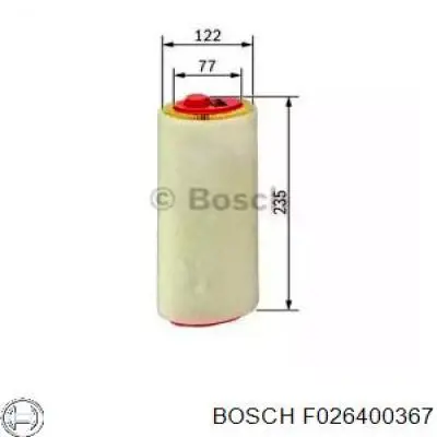 Повітряний фільтр F026400367 Bosch