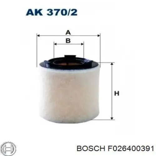F026400391 Bosch Повітряний фільтр двигуна