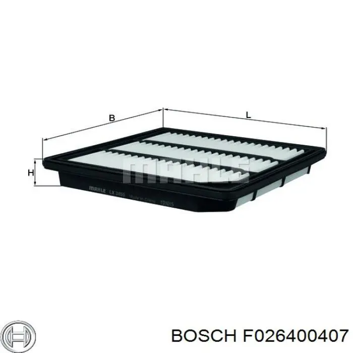 F026400407 Bosch фільтр повітряний