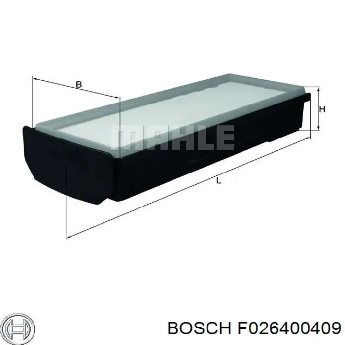 F026400409 Bosch Повітряний фільтр двигуна