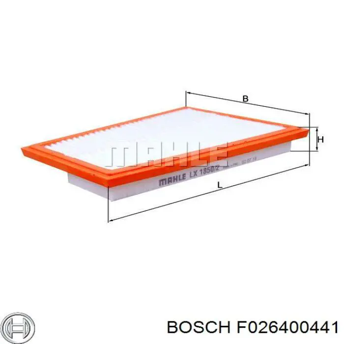 Фільтр повітряний Bosch F026400441