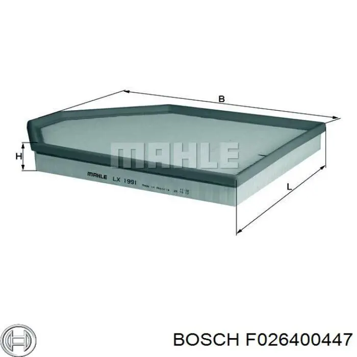 Повітряний фільтр F026400447 Bosch