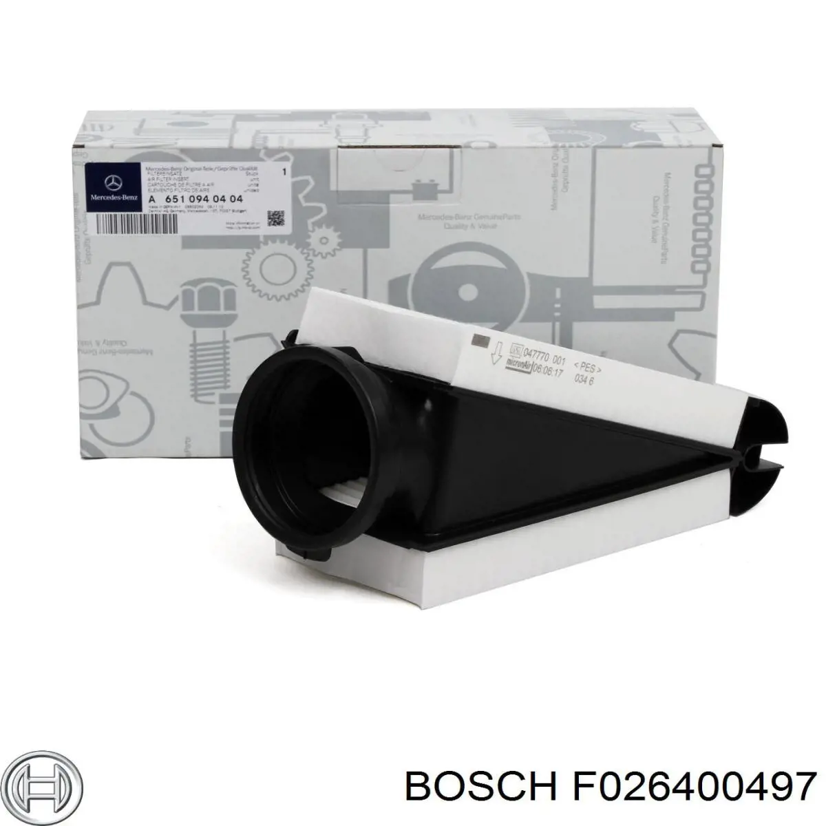 Повітряний фільтр F026400497 Bosch