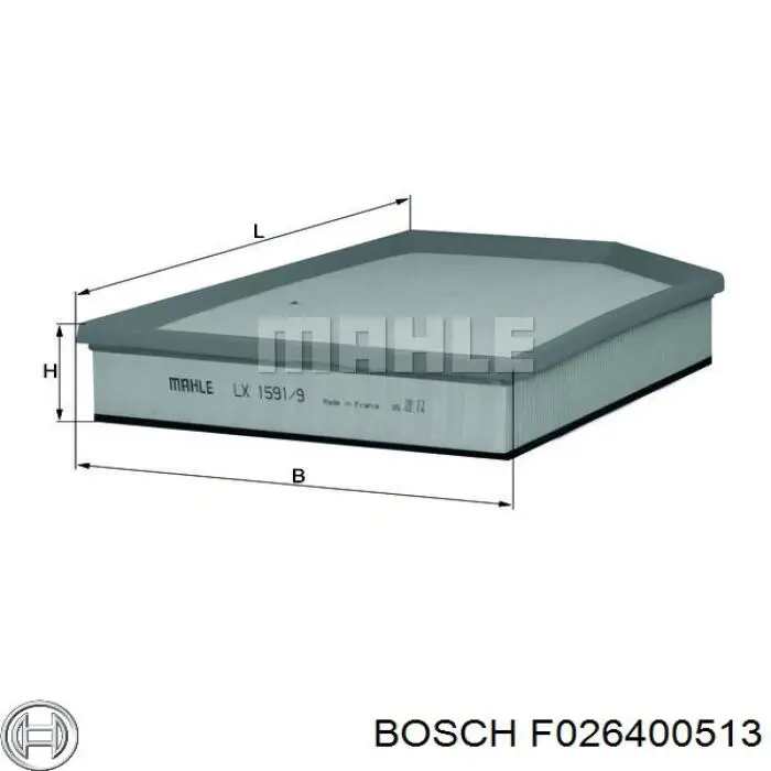 Купити F026400513 Bosch Автомобільний фільтр повітря
