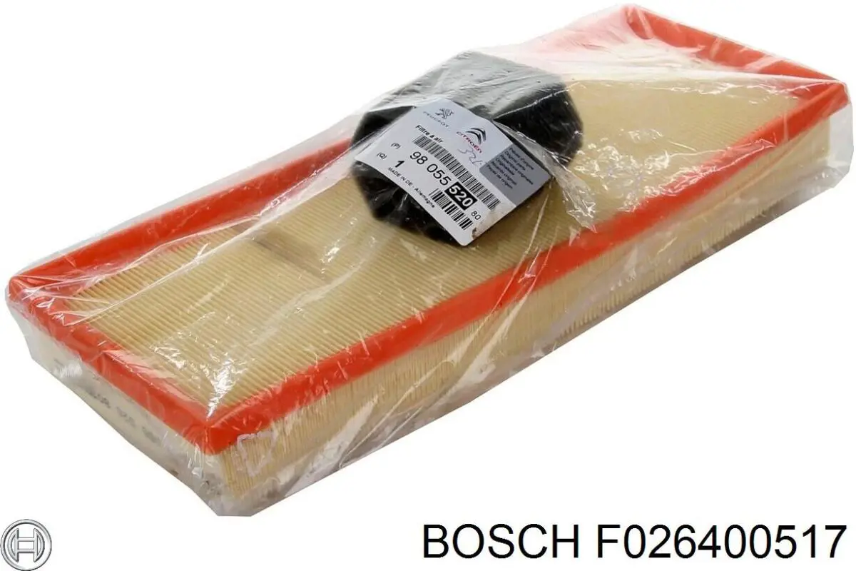 Елемент повітряного фільтра Bosch F026400517 ціна, від 12.82 USD
