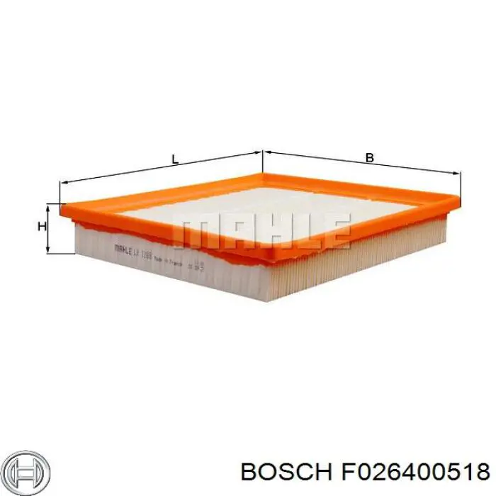 Фільтр повітряний Bosch F026400518