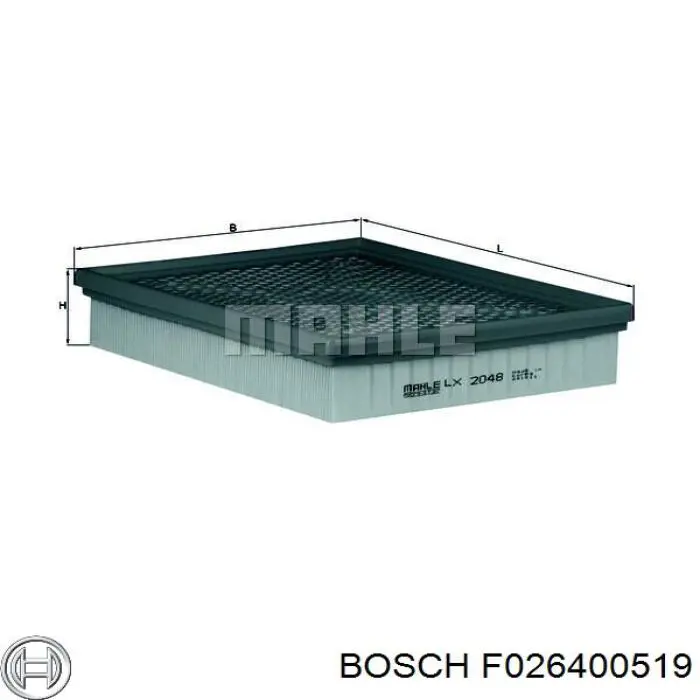 Фільтр повітряний Bosch F026400519