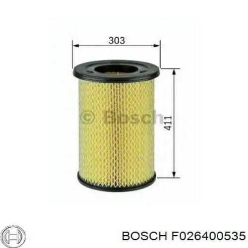 Купити F026400535 Bosch Автомобільний фільтр повітря