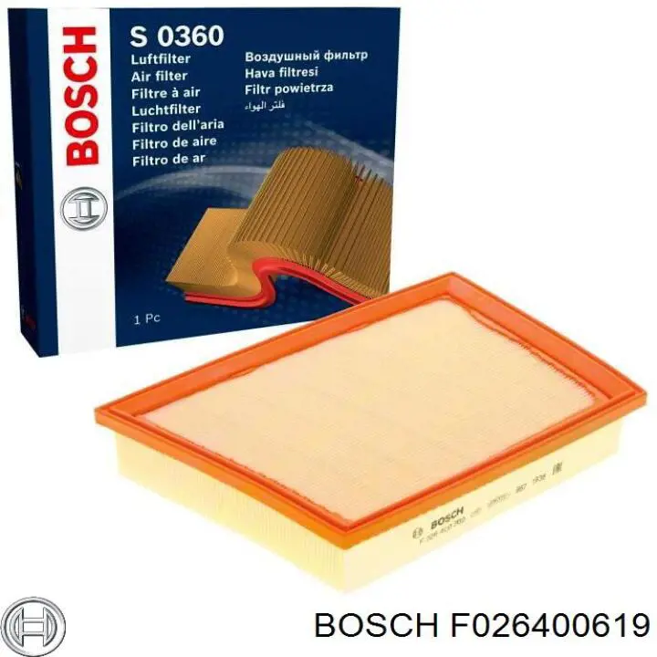 Фільтр повітряний Bosch F026400619