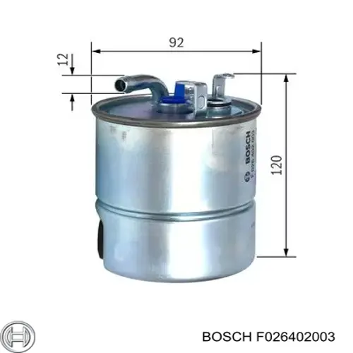 Фільтр тонкого очищення палива Bosch F026402003 ціна, від 14.95 USD