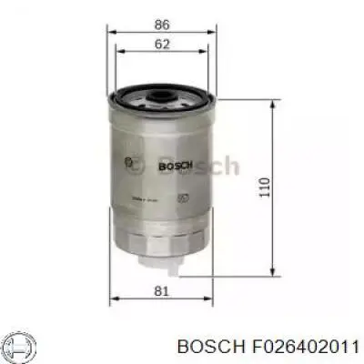 F026402011 Bosch фільтр паливний