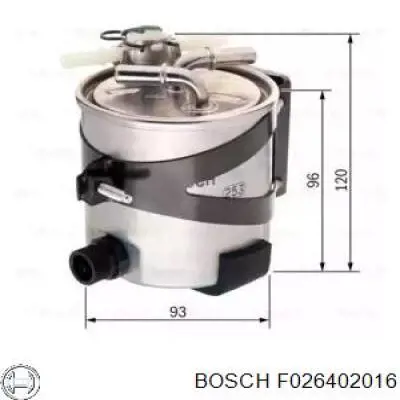 Фільтр паливний Bosch F026402016
