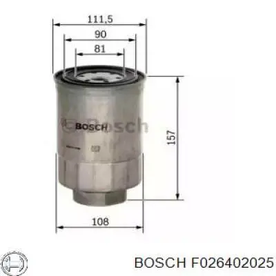 Фільтр паливний Bosch F026402025