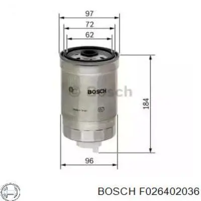 Фільтр паливний Bosch F026402036
