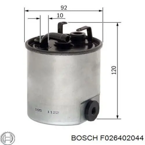 Фільтр паливний Bosch F026402044