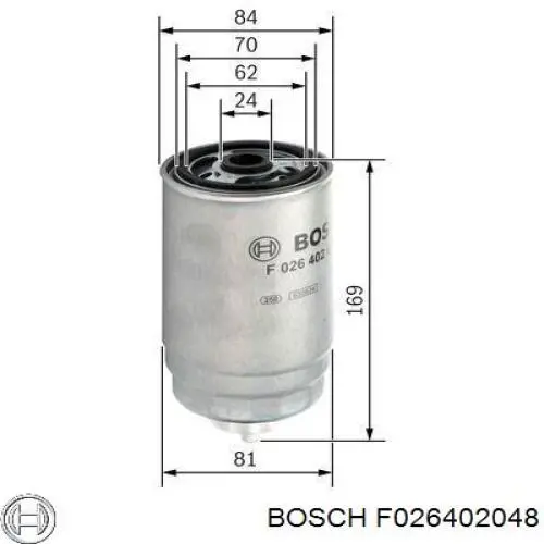 Паливний фільтр F026402048 Bosch