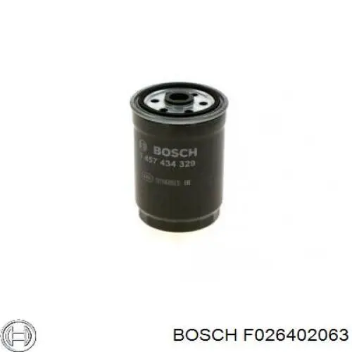 Купити F026402063 Bosch Фільтр-відстійник палива грубої очистки
