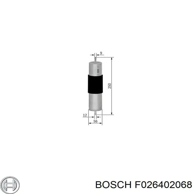 Фільтр паливний Bosch F026402068