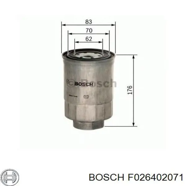 F026402071 Bosch фільтр паливний