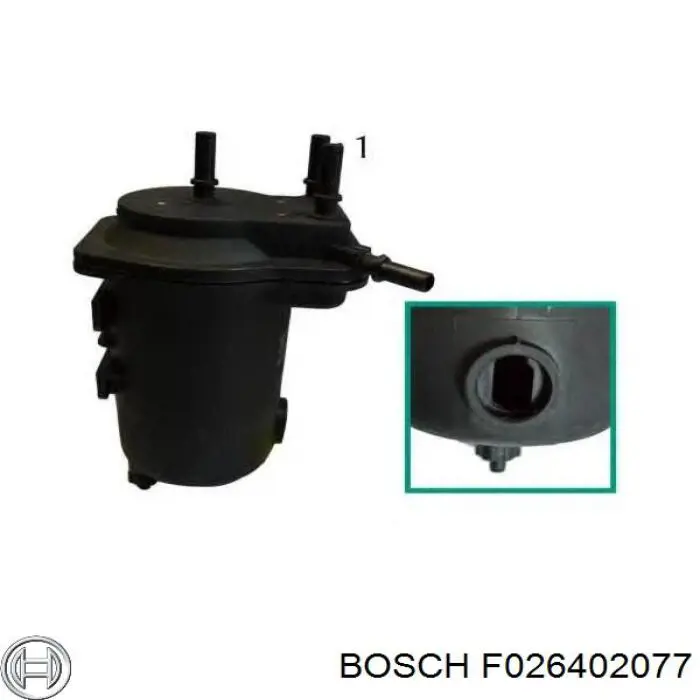 Фільтр тонкого очищення палива Bosch F026402077 ціна, від 21.96 USD