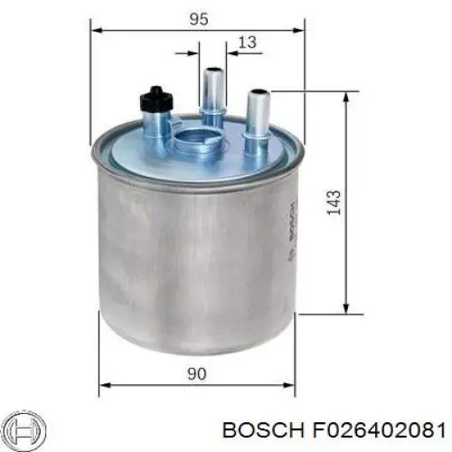 Фільтр паливний Bosch F026402081