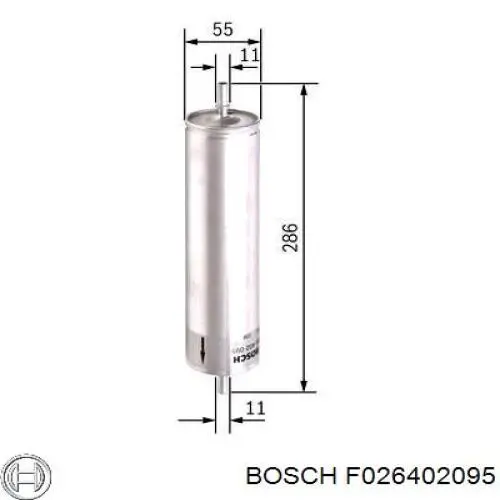 Фільтр паливний Bosch F026402095