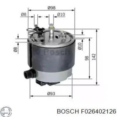 Фільтр паливний F026402126 Bosch