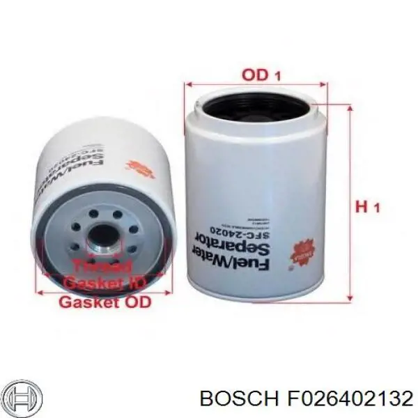F026402132 Bosch Фільтр палива