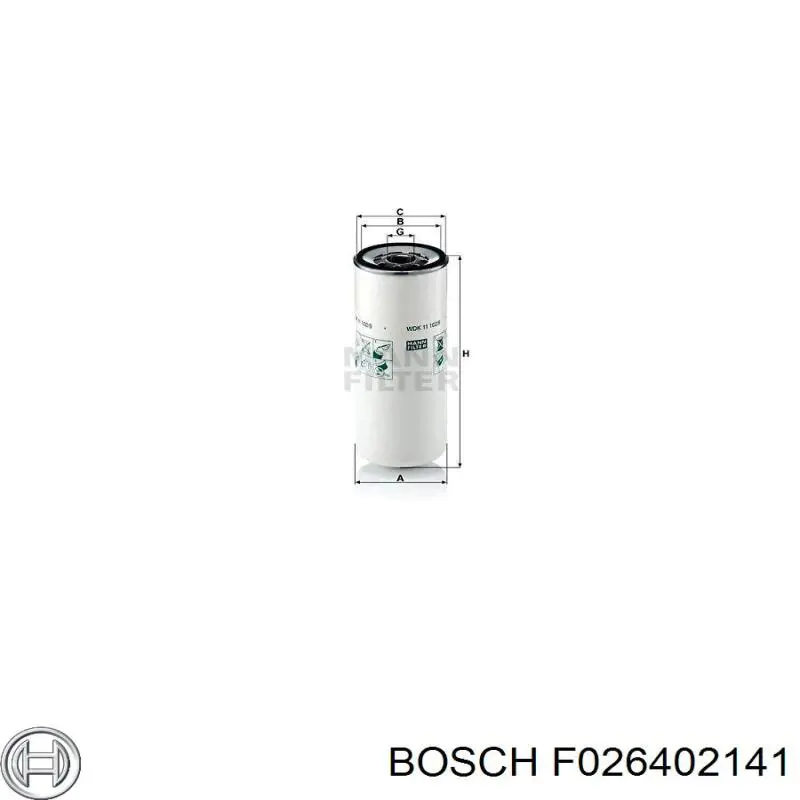 F026402141 Bosch Фільтр палива