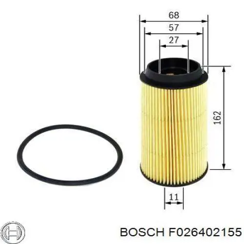 Фільтр паливний Bosch F026402155