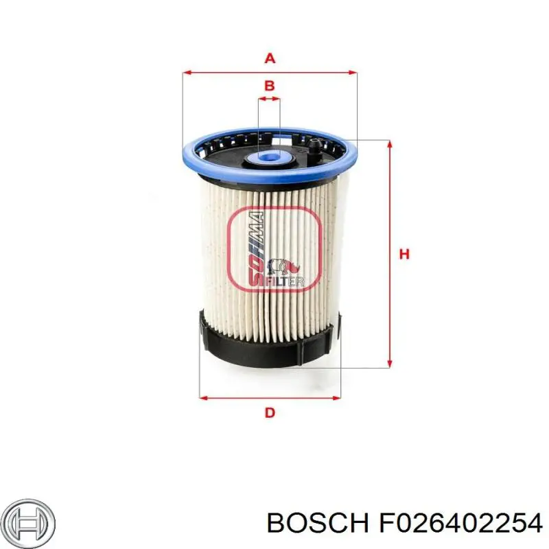Фільтр паливний Bosch F026402254