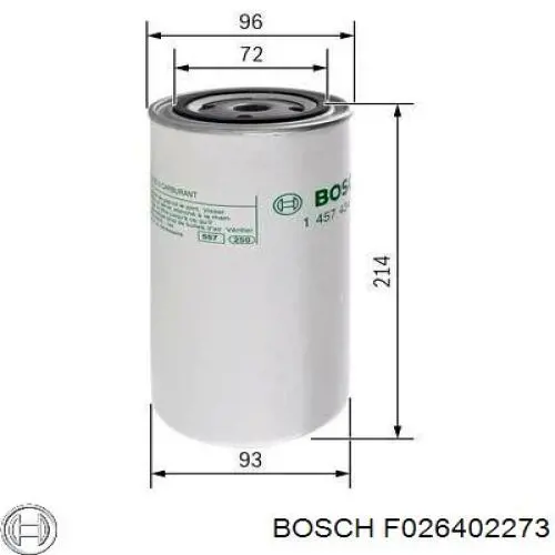 Паливний фільтр F026402273 Bosch