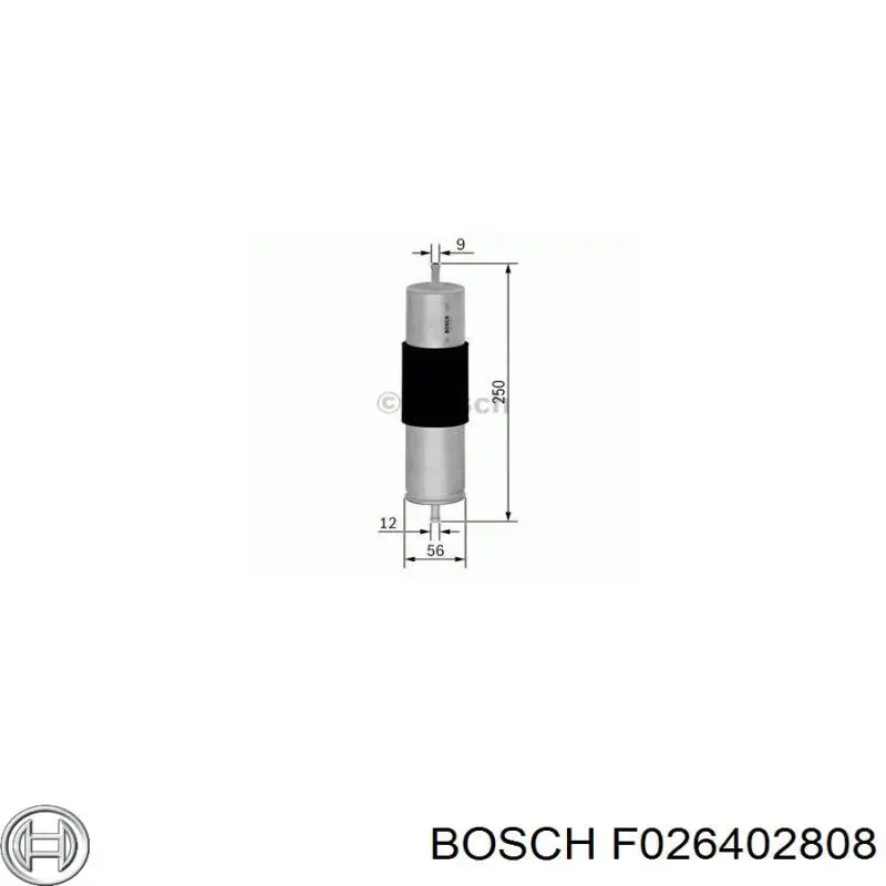 Фільтр тонкого очищення палива Bosch F026402808 ціна, від 19.64 USD