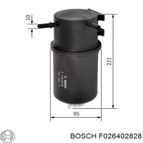 Фільтр паливний F026402828 Bosch