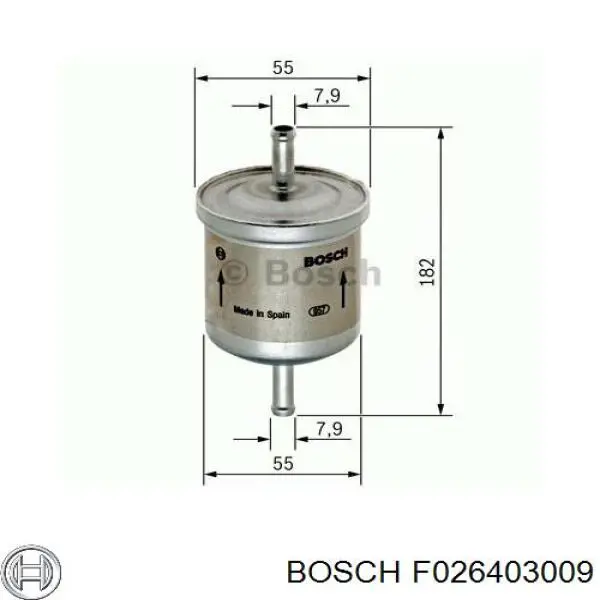 F026403009 Bosch Фільтр палива