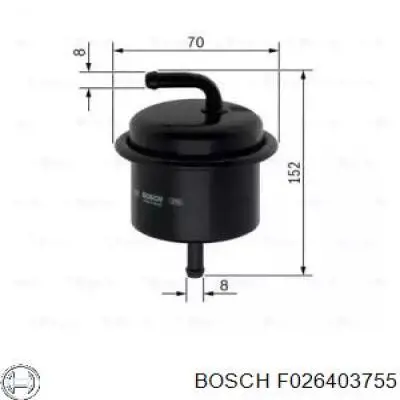 Купити F026403755 Bosch Фільтр-відстійник палива грубої очистки