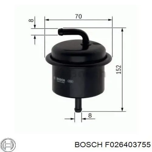 F026403755 Bosch фільтр паливний