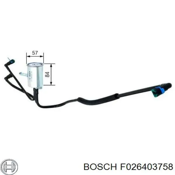 F026403758 Bosch фільтр паливний