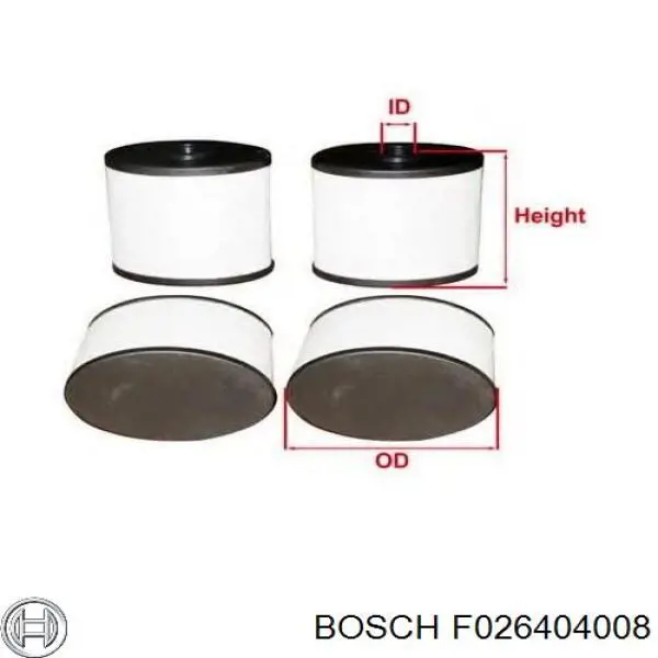 Фільтр вентиляції картера F026404008 Bosch